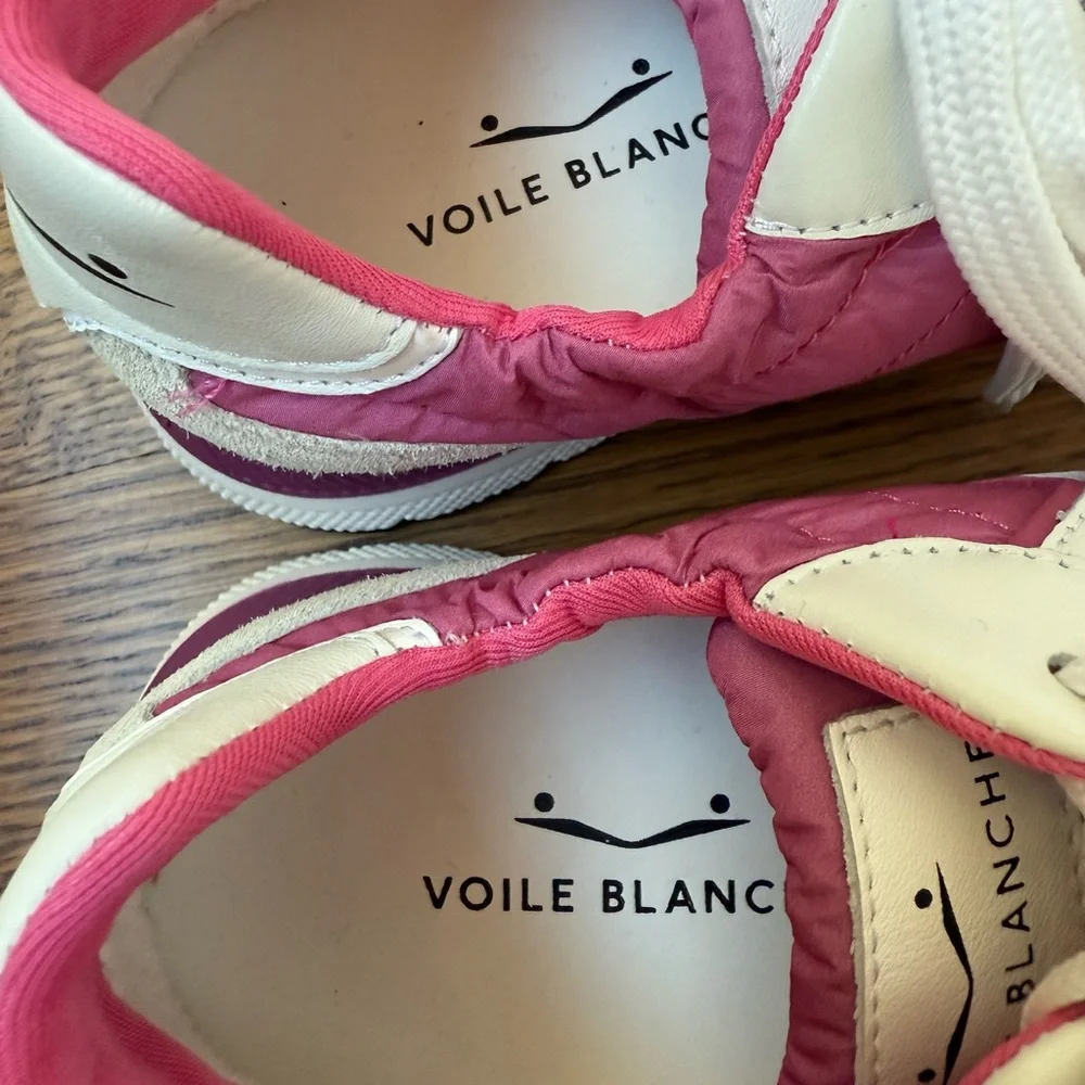 VOILE BLANCHE Storm Sneakers Pink Trainers Running Shoes Suede‎ Luxury 37